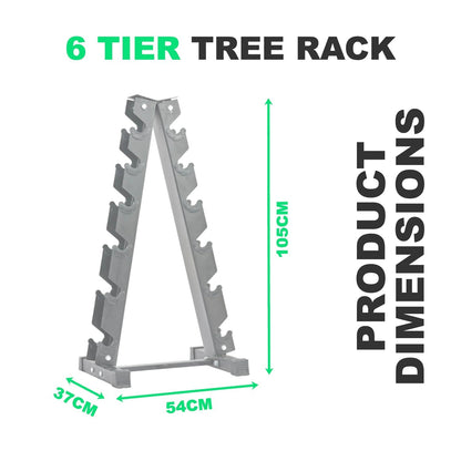 5 & 6 Tier Hex Dumbbell Tree Rack