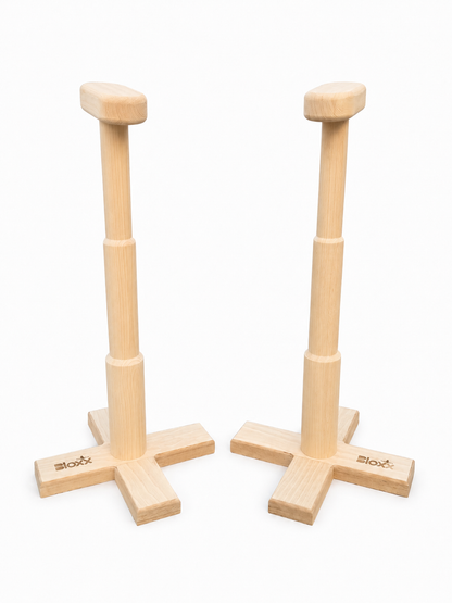Gymnastics Handstand Trainer Blocks – Wooden Cross Base Tall 59cm | Bloxx