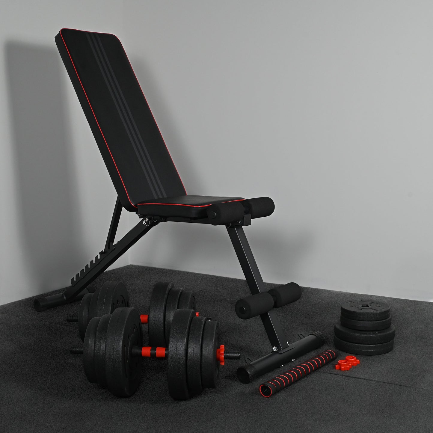 GymSets Adjustable Dumbbell Barbell Set