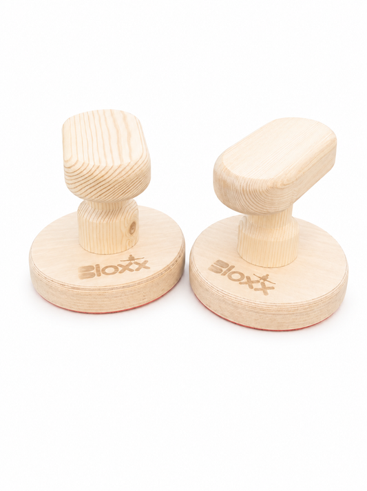 Gymnastics Handstand Trainer Blocks – Wooden Round Base Short 14cm | Bloxx
