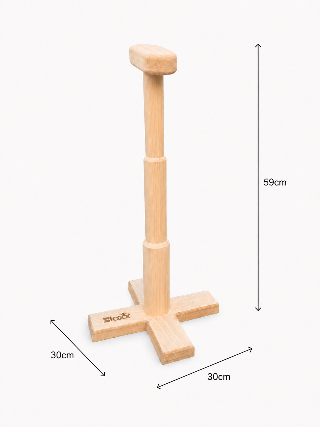 Gymnastics Handstand Trainer Blocks – Wooden Cross Base Tall 59cm | Bloxx