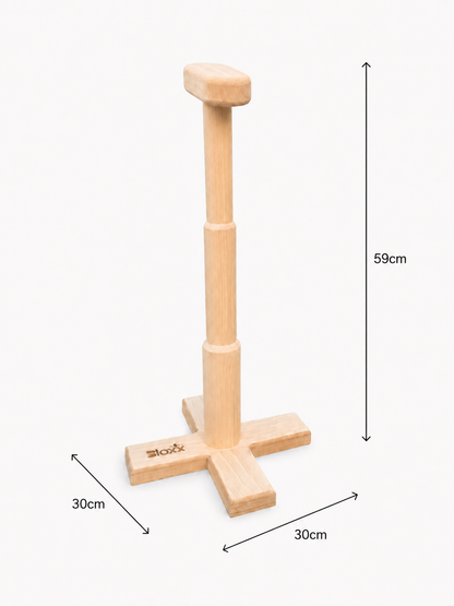 Gymnastics Handstand Trainer Blocks – Wooden Cross Base Tall 59cm | Bloxx