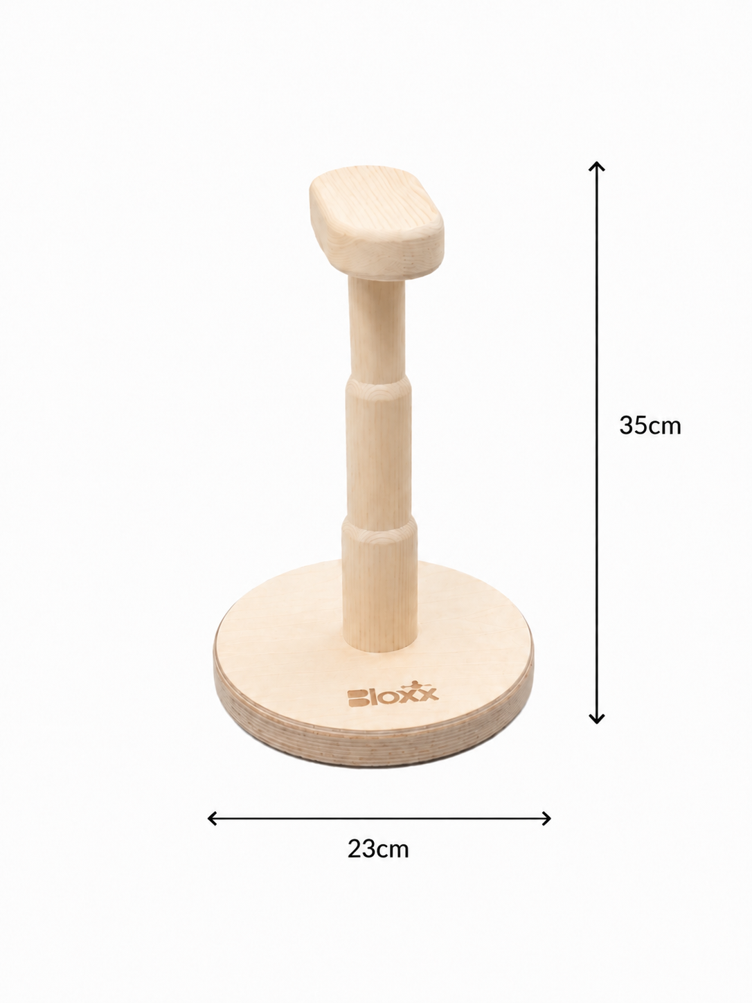 Gymnastics Handstand Trainer Blocks – Wooden Round Base Medium 35cm | Bloxx